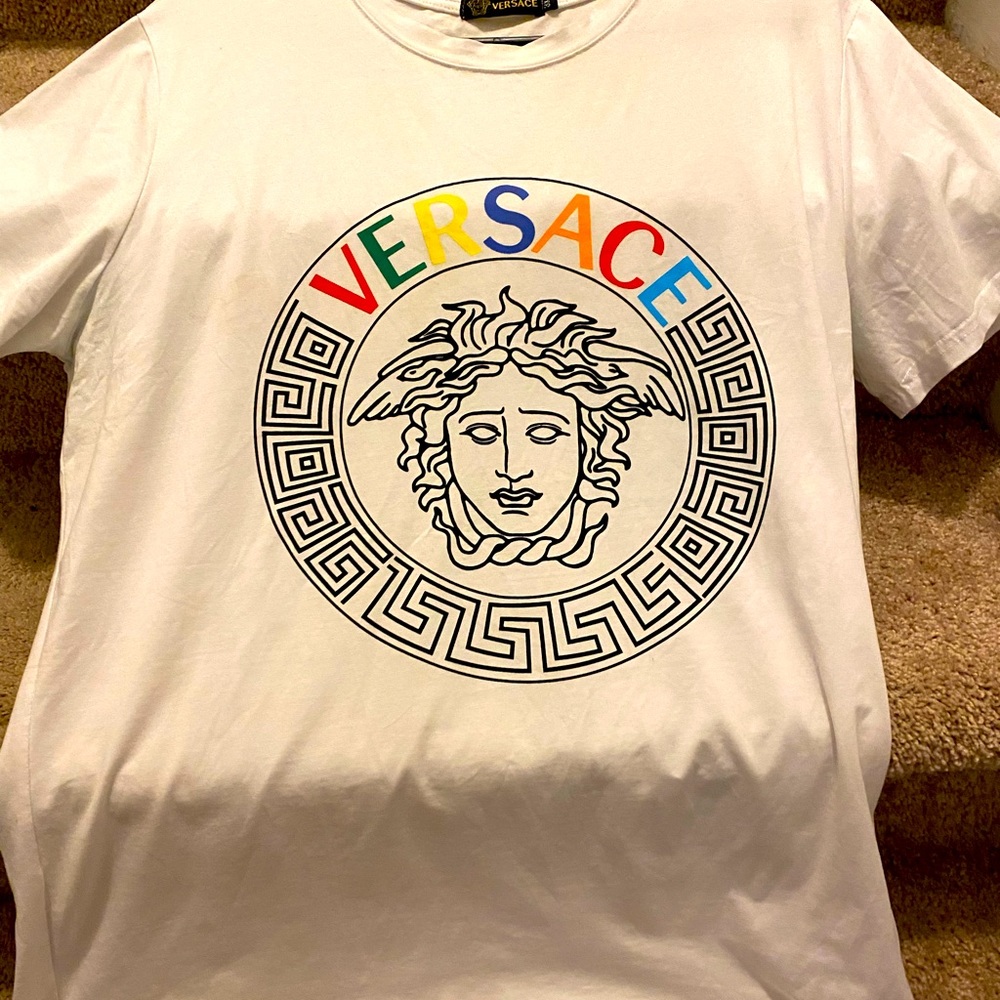 Versace Rainbow Script T-Shirt